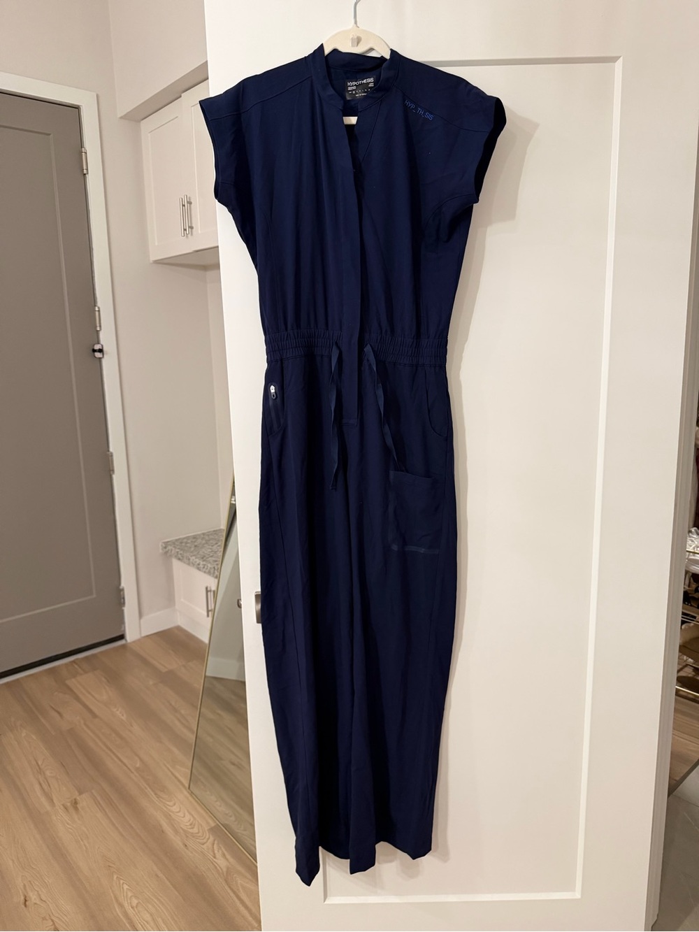 Navy scrub jumpsuit